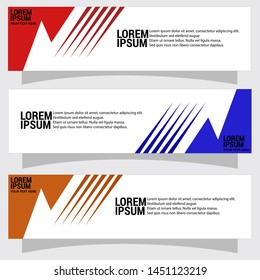 Vector abstract banner design web template. Collection of abstract Banners. Suitable for banner sale, presentation, social media stories, story, promotion, flyer.