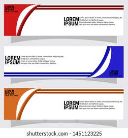 Vector abstract banner design web template. Collection of abstract Banners. Suitable for banner sale, presentation, social media stories, story, promotion, flyer.