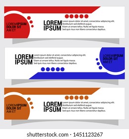 Vector abstract banner design web template. Collection of abstract Banners. Suitable for banner sale, presentation, social media stories, story, promotion, flyer.