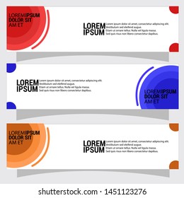 Vector abstract banner design web template. Collection of abstract Banners. Suitable for banner sale, presentation, social media stories, story, promotion, flyer.