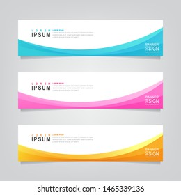 Vector abstract banner design web template. Collection of abstract fluid banners. Fluid gradient for minimal banners, letterhead, story board, flyer, poster, presentation and print media. 