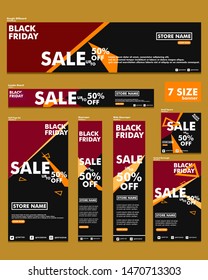 Vector abstract banner design web template