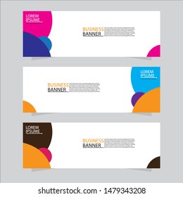 Vector abstract banner design web template. Collection of abstract banners. Suitable for banner sale, presentation, social media stories, story, promotion, flyer, poster and brochure.
