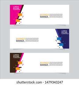 Vector abstract banner design web template. Collection of abstract banners. Suitable for banner sale, presentation, social media stories, story, promotion, flyer, poster and brochure.
