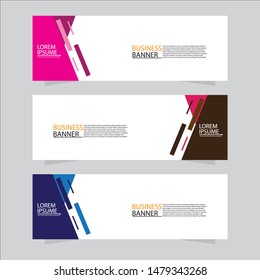 Vector abstract banner design web template. Collection of abstract banners. Suitable for banner sale, presentation, social media stories, story, promotion, flyer, poster and brochure.
