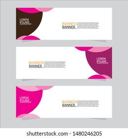 Vector abstract banner design web template. Collection of abstract banners. Suitable for banner sale, presentation, social media stories, story, promotion, flyer, poster and brochure.