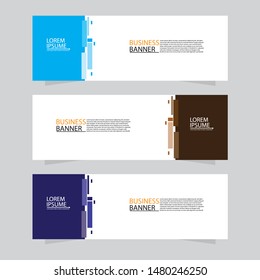 Vector abstract banner design web template. Collection of abstract banners. Suitable for banner sale, presentation, social media stories, story, promotion, flyer, poster and brochure.