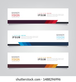 Vector Abstract Banner Design Web Template. Collection Of Abstract Shape For Minimal Banners, Letterhead, Brochure, Story Board, Flyer, Poster, Presentation And Print Media.