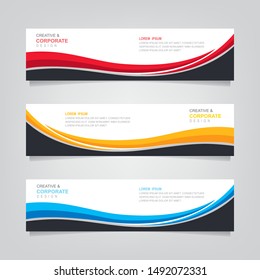 Vector Abstract Banner Design Web Template. Abstract Geometric Background Can Used For Letterhead, Header, Footer, Layout, Letterhed, Landing Page And Print Media