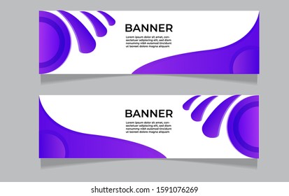 Vector abstract banner design web template. Modern vector design, eps 10