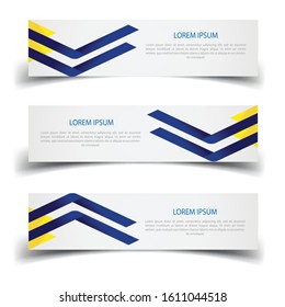 Vector abstract banner design web template. Abstract geometric design banner web template on white background. Header footer Web Design Elements. Collection of web banner template

