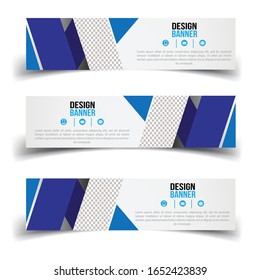 Vector abstract banner design web templates.