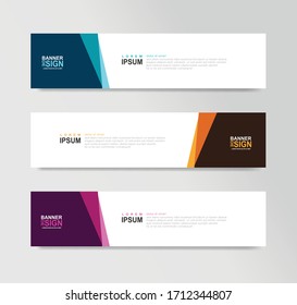 Vector Abstract Banner Design Web Template