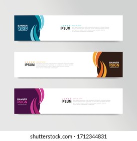 Vector Abstract Banner Design Web Template