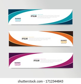 Vector Abstract Banner Design Web Template