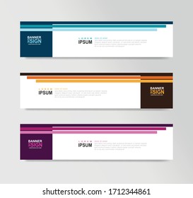 Vector Abstract Banner Design Web Template