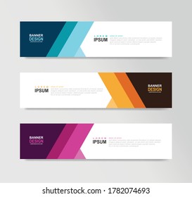 Vector Abstract Banner Design Web Template