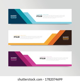 Vector Abstract Banner Design Web Template