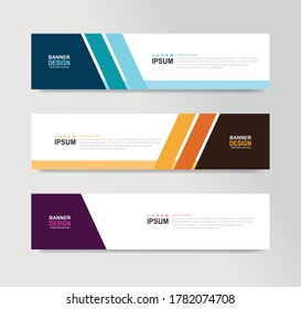 Vector Abstract Banner Design Web Template