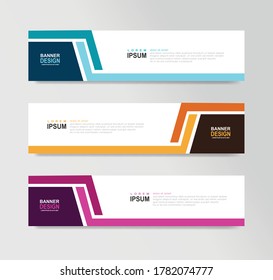 Vector Abstract Banner Design Web Template