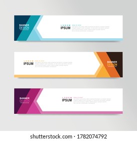 Vector Abstract Banner Design Web Template