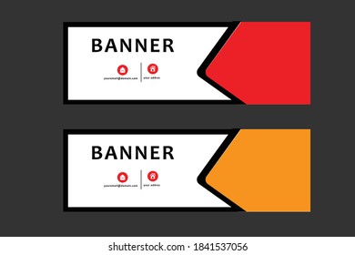 Vector Abstract Banner Design Web Template
