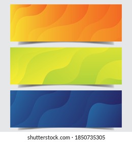 Plantilla web de diseño de pancarta de abstracto vectorial, textura geométrica, plantilla de banner con color brillante.