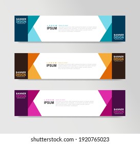 Vector Abstract Banner Design Web Template