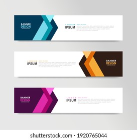 Vector Abstract Banner Design Web Template