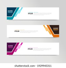 Vector Abstract Banner Design Web Template