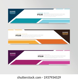 Vector Abstract Banner Design Web Template