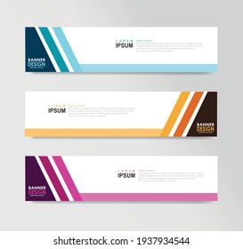 Vector Abstract Banner Design Web Template