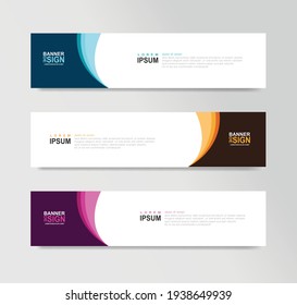 Vector Abstract Banner Design Web Template