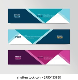 Vector Abstract Banner Design Web Template