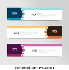 Vector Abstract Banner Design Web Template