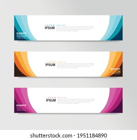 Vector Abstract Banner Design Web Template