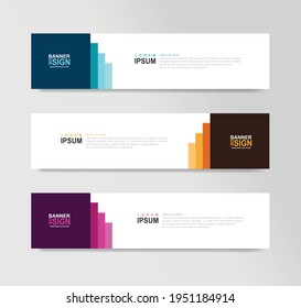 Web-Vorlage für Vektorgrafik-abstrakte Banner-Design