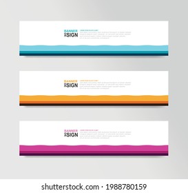 Vector Abstract Banner Design Web Template