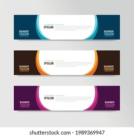 Vector Abstract Banner Design Web Template