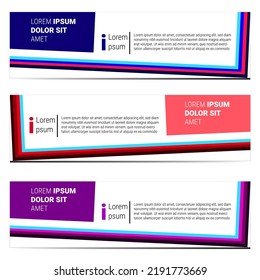 Vector Abstract Banner Design Web Template