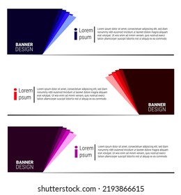 Vector Abstract Banner Design Web Template