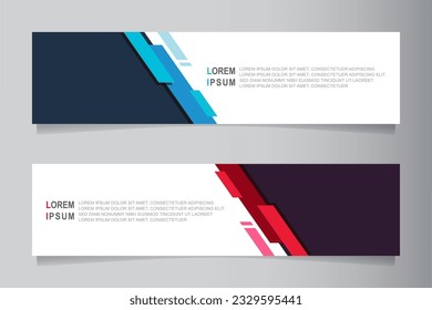 Vector abstract banner design web template, youtube banner header