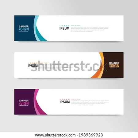 Vector Abstract Banner Design Web Template