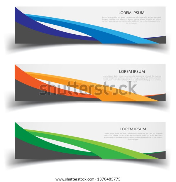 Vector Abstract Banner Design Web Template Stock Vector Royalty