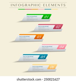 vector abstract banner infographic elements