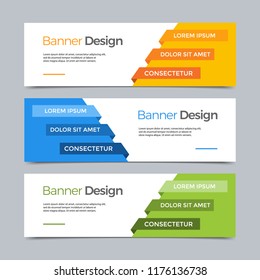Vector Abstract banner modern web template