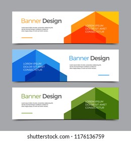 Vector Abstract banner modern web template