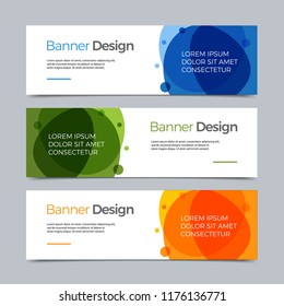 Vector Abstract banner plantilla web moderna