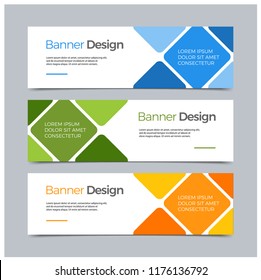 Vector Abstract banner modern web template