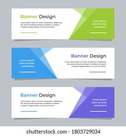 Vector abstract banner modern web template